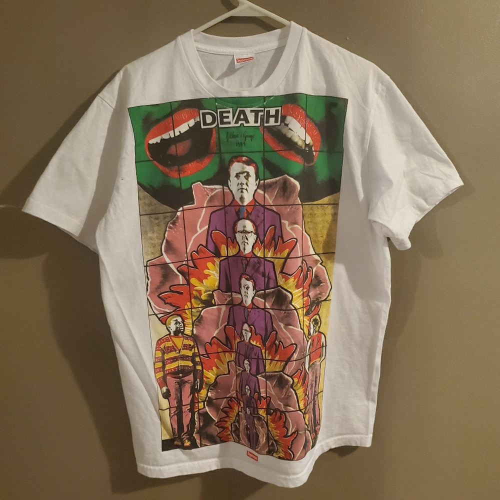 Supreme x Gilbert and George DEATH Tee